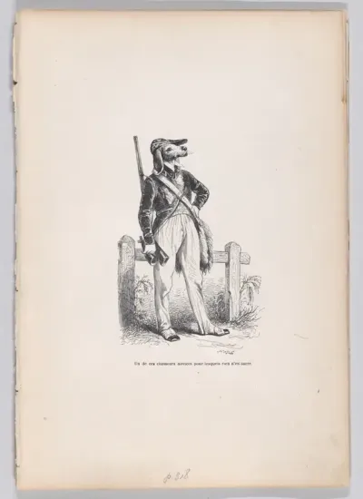 One of those novice hunters for whom nothing is sacred, from "Scenes from the Private and Public Life of Animals"