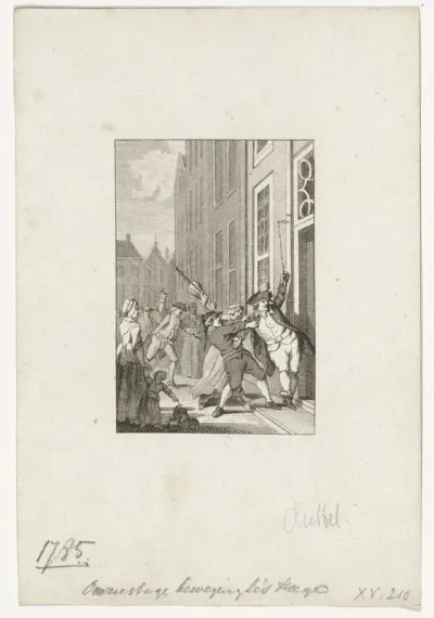 Onrust onder Oranjegezinden in Den Haag, 1785