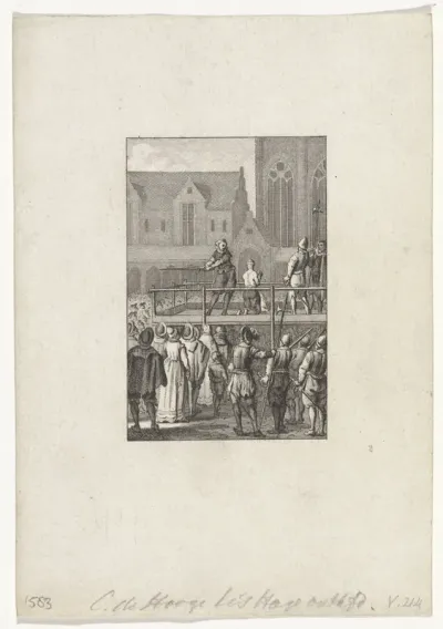 Onthoofding van de graveur Cornelis de Hooghe, 1583