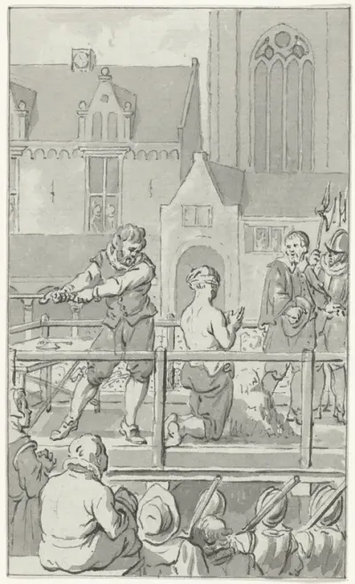 Onthoofding van de graveur Cornelis de Hooghe, 1583