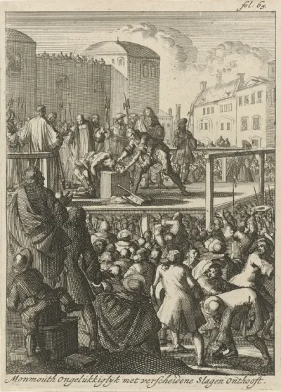 Onthoofding van de hertog van Monmouth, 1685
