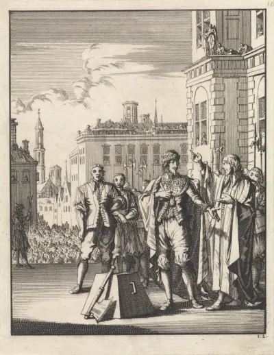 Onthoofding van Karel I, koning van Engeland, in Londen, 1649