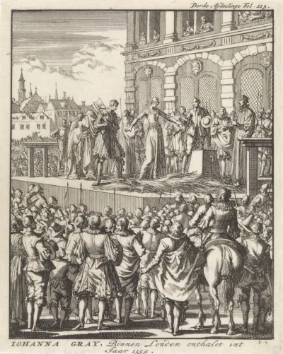 Onthoofding van Lady Jane Grey te Londen, 1554