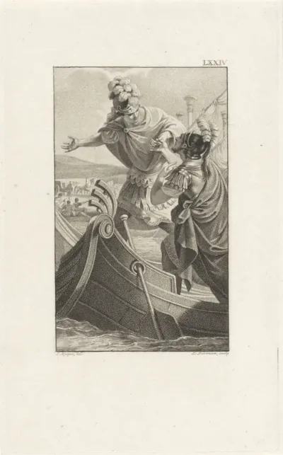 Ontmoeting tussen Caesar en Antonius