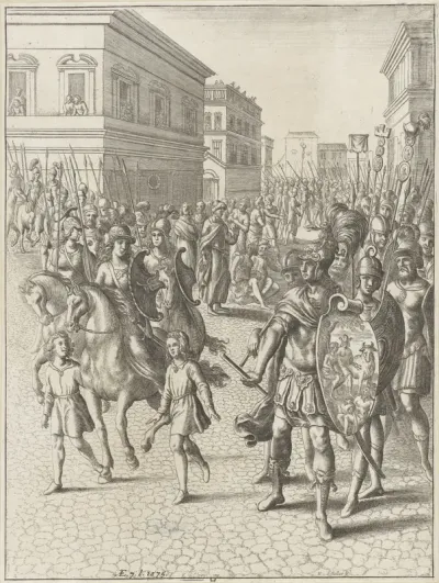 Ontmoeting tussen Turnus en Camilla