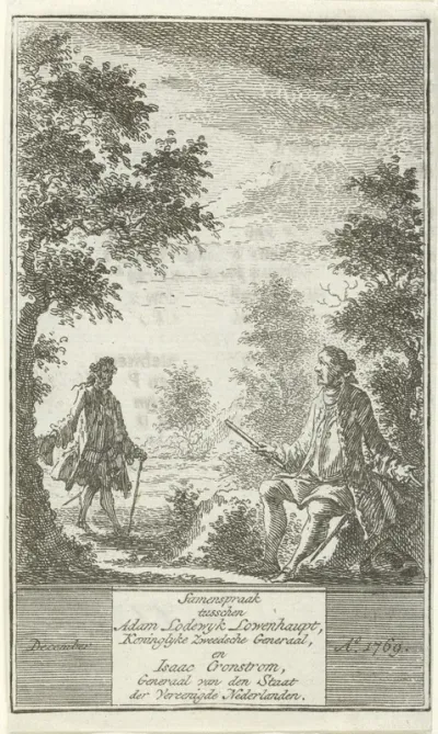 Ontmoeting tussen twee historische figuren