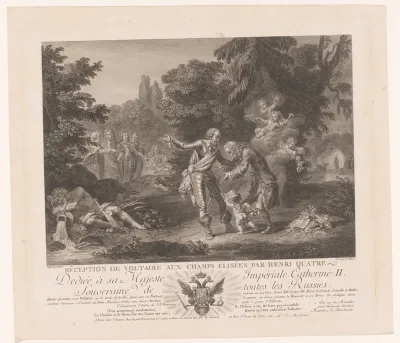 Ontmoeting tussen Voltaire en Hendrik IV van Frankrijk