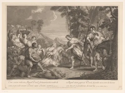 Ontmoeting van Abigaïl en David