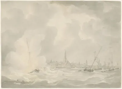 Ontploffing van de boot van Jan van Speyk, 1831