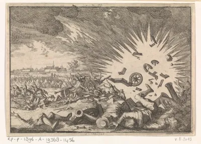 Ontploffing van een Frans kruitmagazijn tijdens het beleg van Namen, 1640