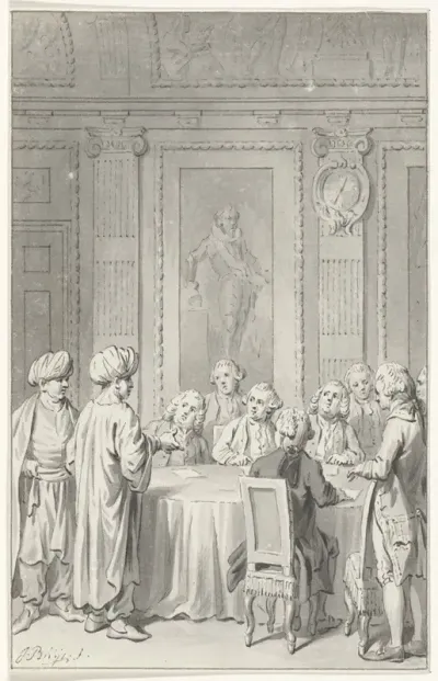 Ontvangst van de Marrokaanse gezant door de Staten Generaal, 6 september 1770