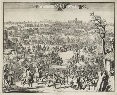 Ontvangst van de prins van Oranje bij zijn intrede te Londen, 1688
