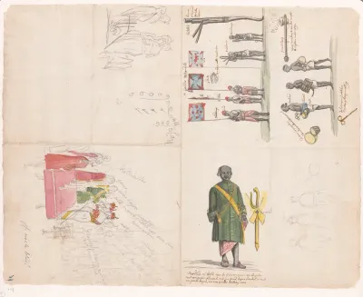 Ontvangst van gezanten van de koning Kandy, 1785