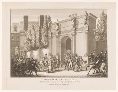 Ontvangst van Lodewijk XVIII