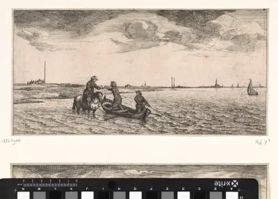 Ontvangst van post door een postbode te paard