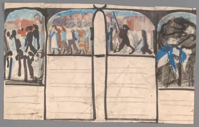 Ontwerp met vier scènes