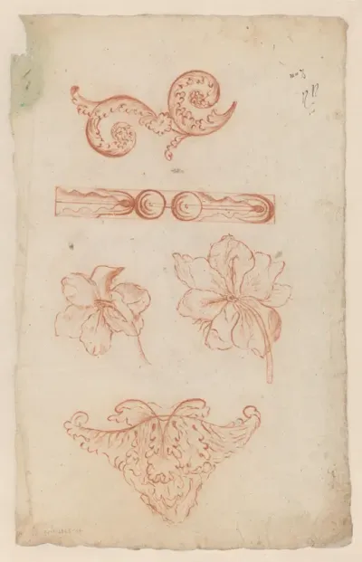 Ontwerp van bloemen en ornamenten
