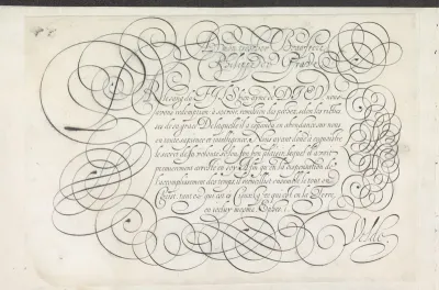 Ontwerp van een schrijfvoorbeeld: A mon tres cher beaufrere (...)