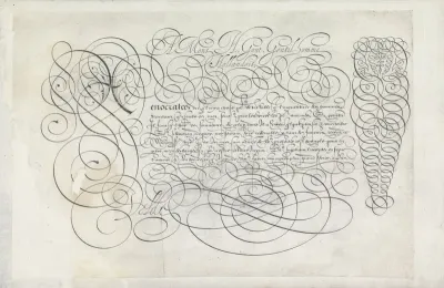 Ontwerp van een schrijfvoorbeeld: A mons H. Gout (...)