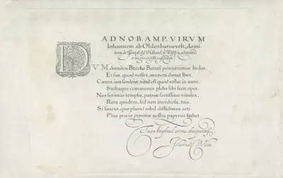 Ontwerp van een schrijfvoorbeeld: Ad nob. amp. virum (...)