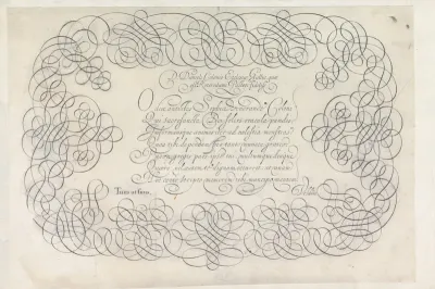 Ontwerp van een schrijfvoorbeeld: D. Daniels Colonio ecclesiae Gallie (...)