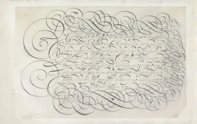 Ontwerp van een schrijfvoorbeeld: De coninck Antigonus (...)