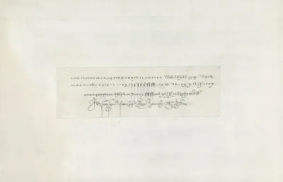 Ontwerp van een schrijfvoorbeeld: de Franse letter