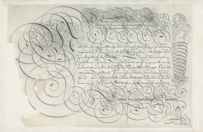 Ontwerp van een schrijfvoorbeeld: Den achtbarem unnd volgelartem (...)