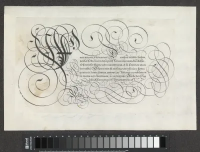 Ontwerp van een schrijfvoorbeeld: Faut aymer (...)