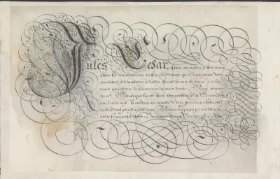 Ontwerp van een schrijfvoorbeeld: Jules Cesar (...)