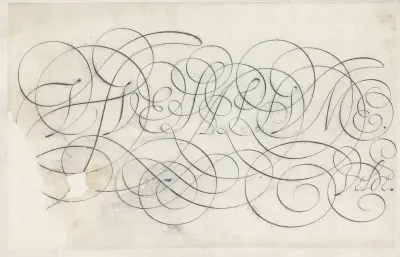 Ontwerp van een schrijfvoorbeeld: Vive la plume