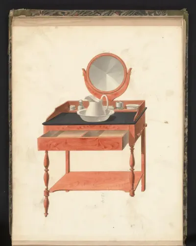 Ontwerp van een toilettafel