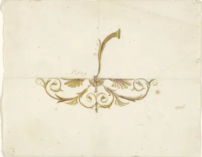 Ontwerp voor de achterplaat van een wandarm