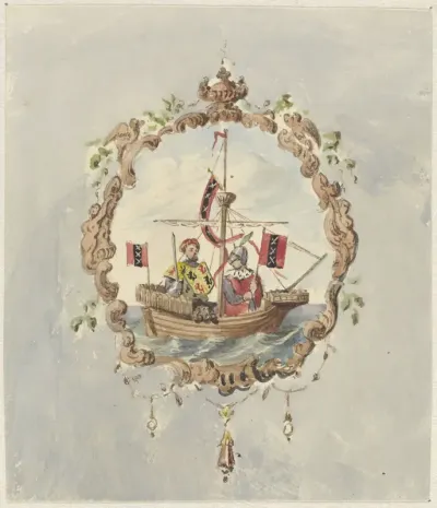 Ontwerp voor de achterzijde van een boek van Johannes ter Gouw