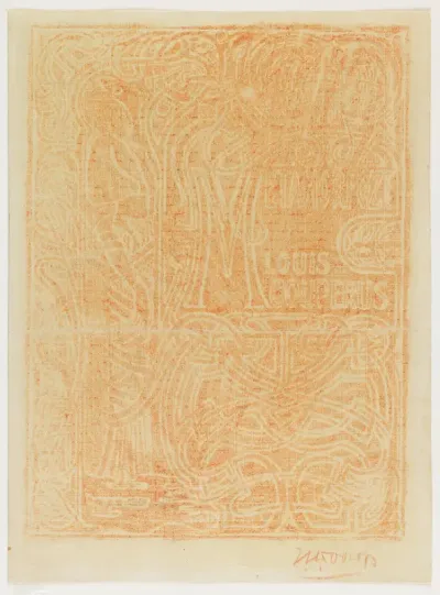 Ontwerp voor de boekband van Louis Couperus' Metamorfoze