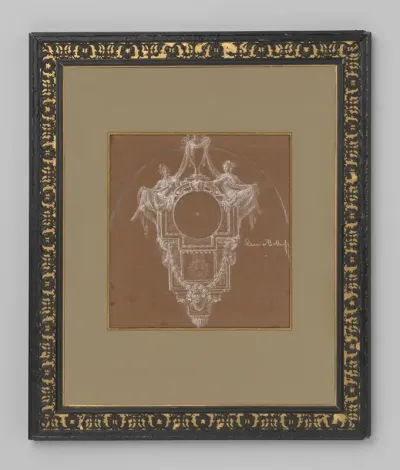 Ontwerp voor de kast van een cartelpendule
