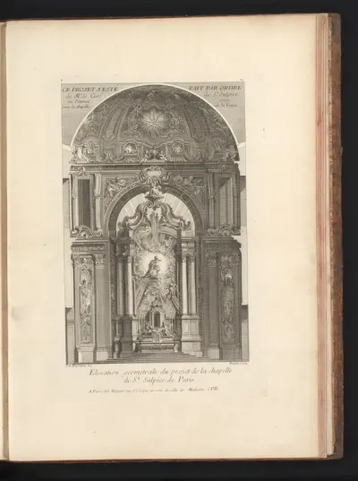 Ontwerp voor de Mariakapel in de Saint-Sulpice in Parijs