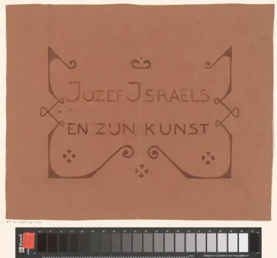 Ontwerp voor de portefeuille van: Jan Veth, Jozef Israëls en zijn kunst, 1904