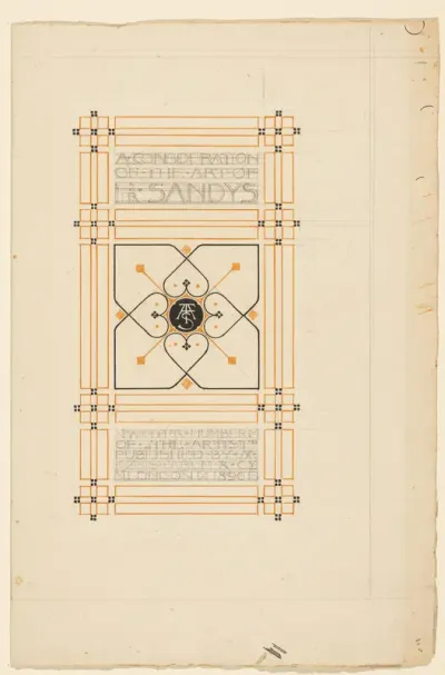 Ontwerp voor de titelpagina van het winternummer van The Artist, 1896