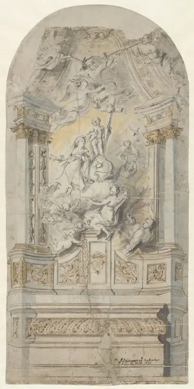Ontwerp voor een altaar in de Kerk van het Kasteel te Antwerpen