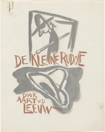 Ontwerp voor een boekband voor: Aart van der Leeuw, De kleine Rudolf, 1930