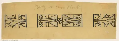 Ontwerp voor een boekrug voor: Louis Couperus, Extaze: een boek van geluk, 1894