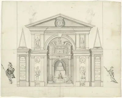 Ontwerp voor een erepoort te Vlissingen, 1772