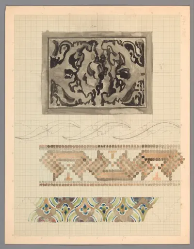 Ontwerp voor een ex libris met monogram CWL