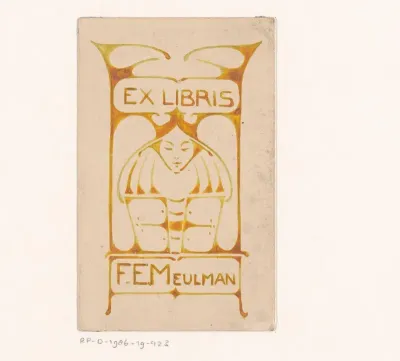 Ontwerp voor een ex libris van F.E. Meulman