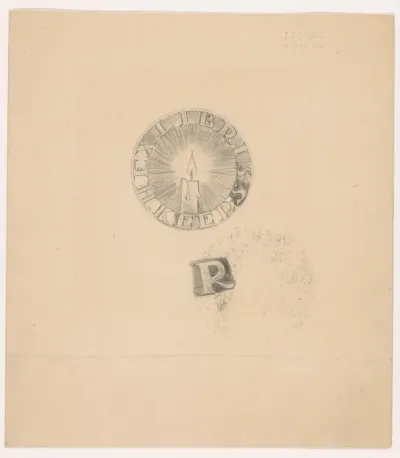 Ontwerp voor een ex libris van H. Keers