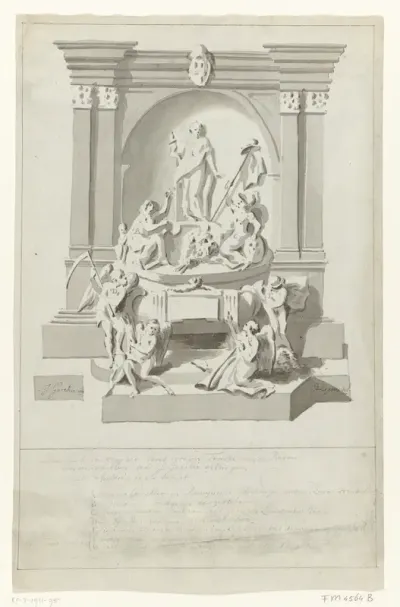Ontwerp voor een grafmonument voor Joan Derk van der Capellen tot den Pol