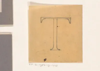 Ontwerp voor een initiaal T