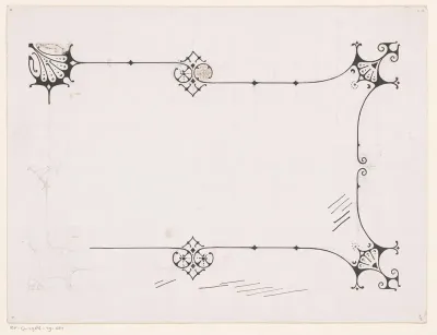 Ontwerp voor een kader voor Elsevier's Geïllustreerd Maandschrift