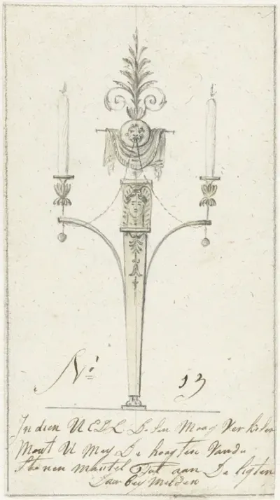Ontwerp voor een kandelaar (No. 13)